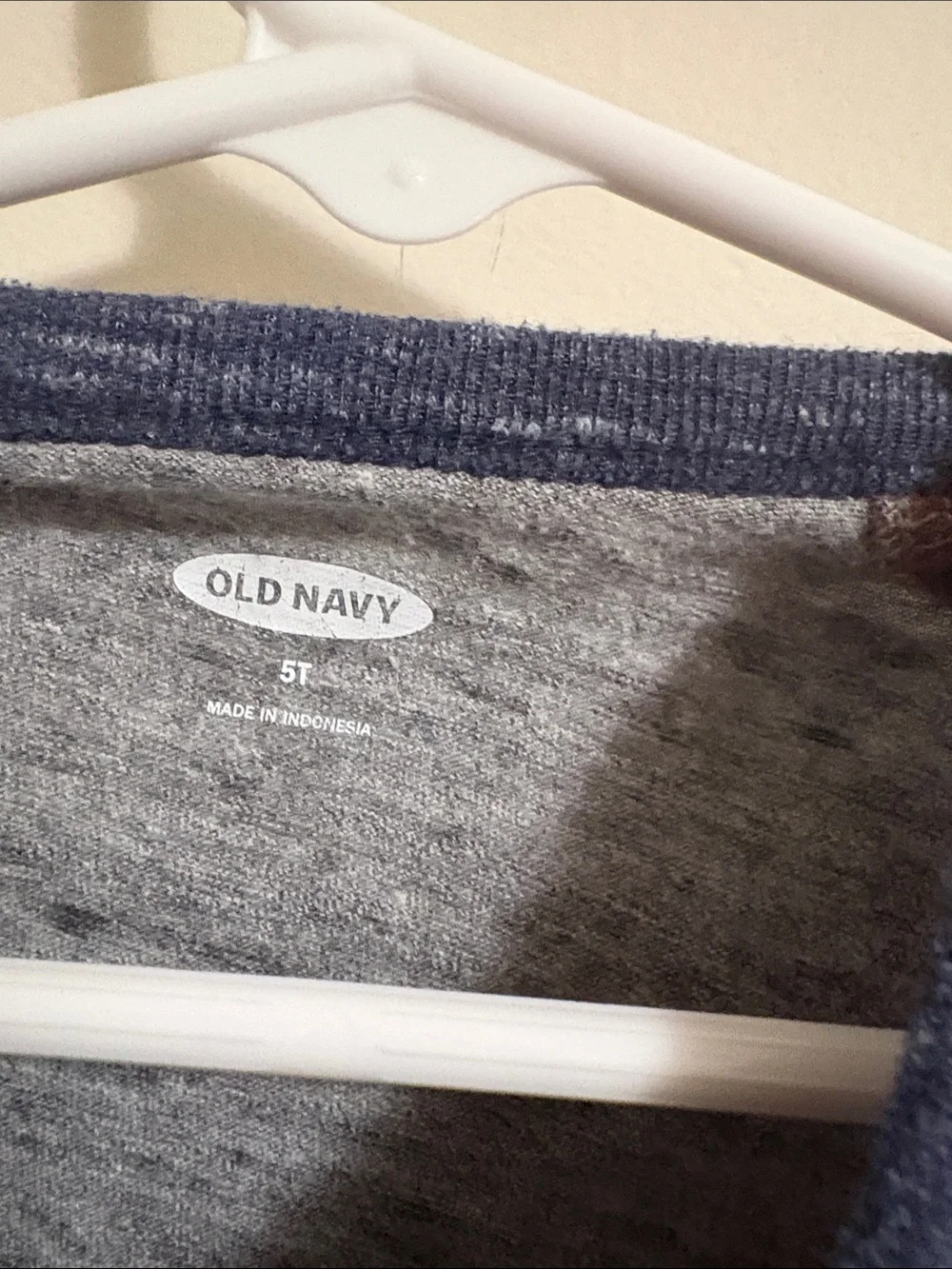 Old Navy Boys Long-Sleeve Henley - Gray, Burgundy & Blue